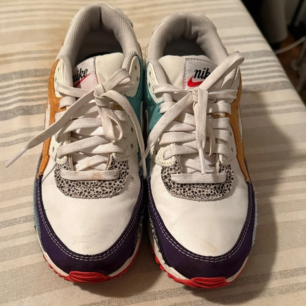 Women’s Nike Air Max 90 SE- Animal White -Size 9 - Picture 2 of 7